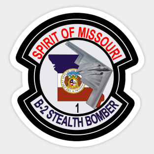 B2 - Spirit of Missouri - Stealth Bomber wo Txt Sticker